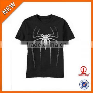 Amazing Spider Men's Black Silk Screen Printing T Shirt Wholesale China & Competetive Price