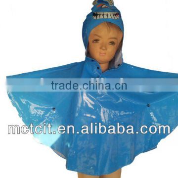 Children Blue PVC ski wear with hood