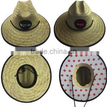 YXH8/ Custom high quality straw hat outdoor surf straw hat wholeasle