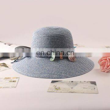 Bohemia Shell String Beads Straw Hat Large Eaves Sunscreen Beach Hat photo-3