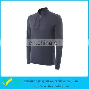 Compression Grey Color Zipped Polyester Lycra Running Hoody For Man