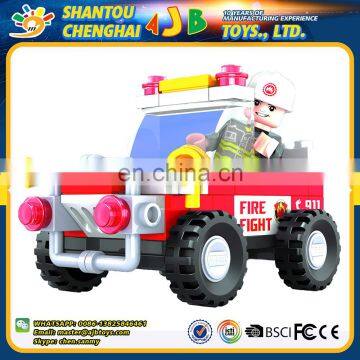 China hot products 58PCS skillful manufacture plastic building fighting car blocks toy for kids