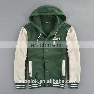 Custom design men's hoodies&sweatershirts baseball jacket man softshell blazer