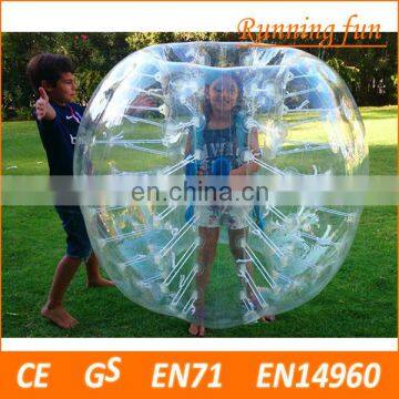 Hot!! Best selling TPU/PVC bubble ball for kids,football suit,human sized hamster ball