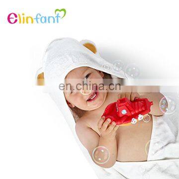 Elinfant OEM service organic 100% bamboo fiber baby hooded towel blanket baby bath towel