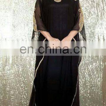 DUBAI VERY TRENDY PARTYWEAR KAFTAN CHIFFON CAFTAN jalabia Kaftan new fashion kaftan AB105