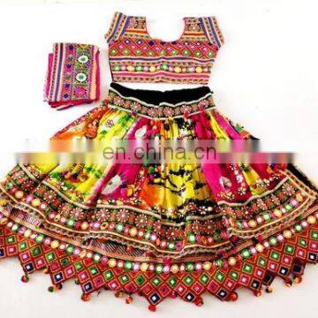 Traditional Navratri Sanedo Style Embroidery Mirror work Lehenga Choli-Navratri weare Latest mirror work Chaniya Choli