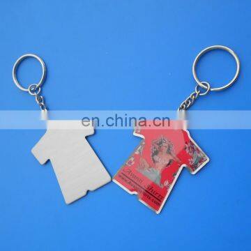 metal stainless iron offsent printing sexy lady keyring custom