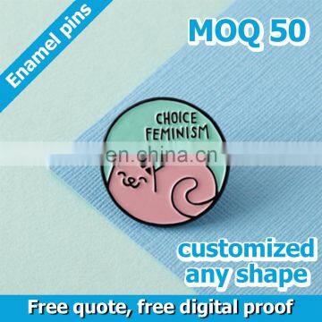 Custom Peach Order Enamel Pin Badges photo-2