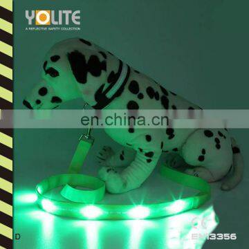 Reflective safety pets products,LED pet belt,LED pet leashes,LED belt with CE EN13356