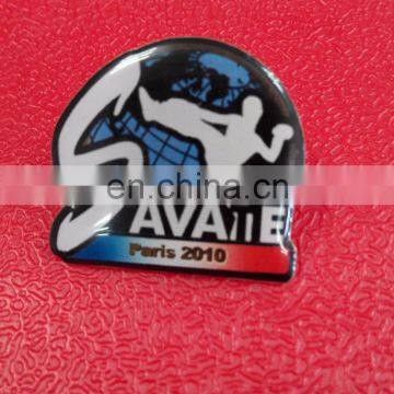 Customized Shape Brass Plating Lapel Pin Badge Offset Printing With Epoxy Metal/Custom Badge