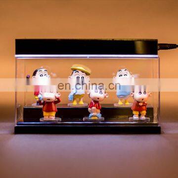 Supply Acrylic LED Lighted Toys Model Display Box Doll Display Case