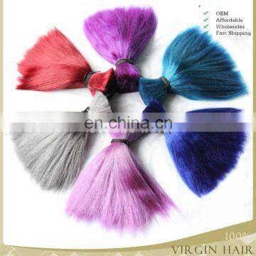 Best Quality Raw Unprocesse Brazilian Human Hair Virgin Hair Bulk , Bulk Hair