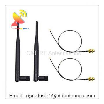 RF SOLUTION 1/4 WAVE TELEMETRY 915MHZ 90 DEGREE SMA ANTENNA W/SMA PIGTAIL U.FL