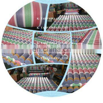 100 GSM stripe Pe tarpaulin Roll packing, made in Vietnam