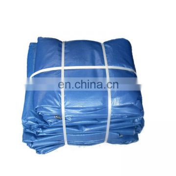 Blue durable polyethylene fabric cover for materials