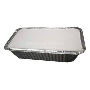 250 ML Aluminum Pans With Aluminum Cladding Paper Cover, Rectangular Aluminum Foil Grill Pans,Environmentally Friendly Disposable Aluminum Pans