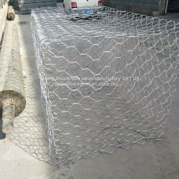 Galvanized hexagonal wire mesh gabions baskets gabion cages