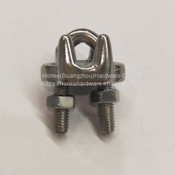 Wholesale 8mm  Adjustable Fastener Stainless steel 316 Small Cross Steel Wire Rope Clip