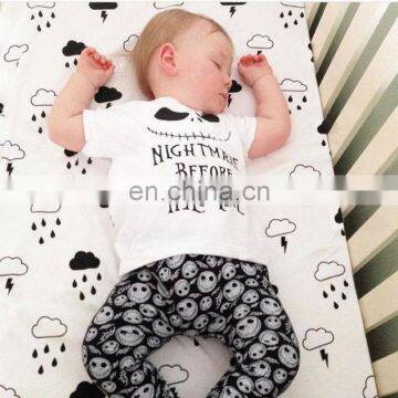 Nightmare Print 2019 Baby Summer Fashion Clothing Sets T-shirt and Pants Lovely Newborn Baby Clothing Set photo-2