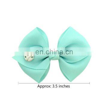 Xmas 42color 3.5" JOJO Kids Hair Bow Girl Snowman Colorful Print Barrettes Girl Hair Rainbow Unicorn Kids Party Hair Clipper