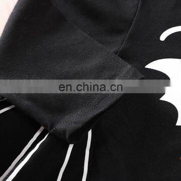 Halloween Baby Black Tshirt 100% Cotton Baby Long Sleeve Bat Tshirt Tops Newborn Infant Clothes photo-6