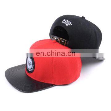 Make your own black snapback hat/ custom leather strap snapback