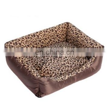 S M L XL Velvet Foam Leopard Print Pet House Cushion Supplies Wholesaler