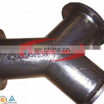 Ductile Iron Y Branch Pipe Fittings