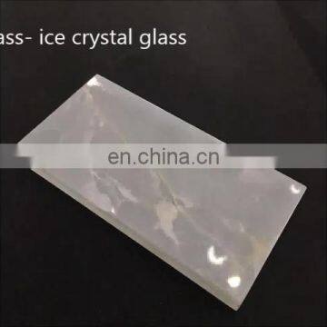 Decorative colored tempered laminated mica decoration glass for Building