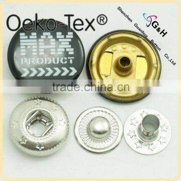 fashion button covers for shirt,big snap button for JACKET