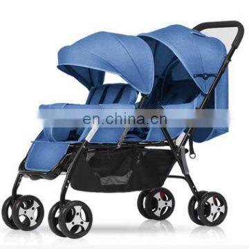 Twin Lightweight and Compact Baby Stroller Foldable Infant Pram Pushchair photo-2