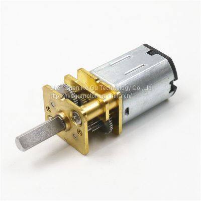 Low Speed 12mm Metal dc Electronic Gear Motor 3v 6v 12v 24v With N20 dc Motor for Door Lock photo-3