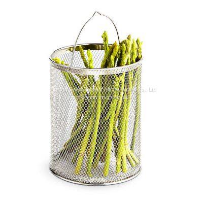 Soup Pot Asparagus Pot Capsuled Aluminum Induction Bottom With Glass Cover and Basket 16*24CM 4L ；20*24CM 7.5L photo-5