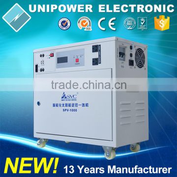 ALL-IN-ONE 1KW Pure Sine Wave AC/DC Output LCD/LED 12V/24V Solar Power System