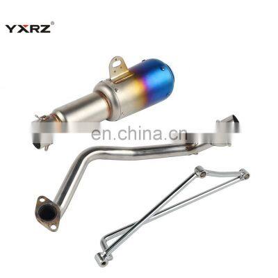 Motorcycle exhaust system full set DB killer muffler header pipeBM-GY6 125 exhaust pipe