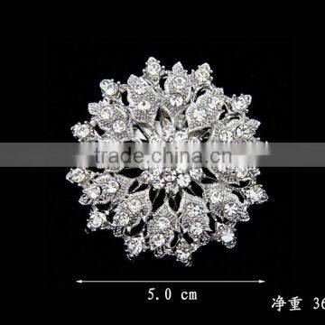 wholsale fashion silver gold crystal rhinestone diamond pearl alphabet rhinestone crown fabric brooch