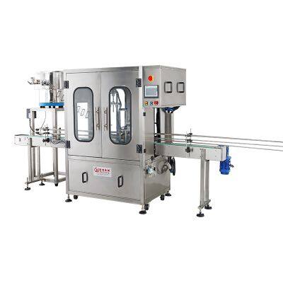 Hot Sale Plastic Lids Caping Tightening Machine Lubricant Oil/cooking Oil/ Urea Automatic Capping Machine With Lid Loader photo-5