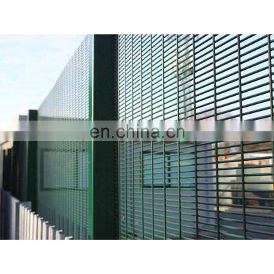 Fence Panels Metal Waterproof Steel Pvc Frame coated anti-climb 358 decorative security fence