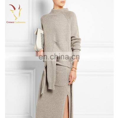 Womens Chunky Cashmere Big Oversized Sweater V Neck photo-4