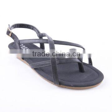 Fancy Fashion Shoes Good Quality Women Import Flat Buckle Sandals 2016 photo-3