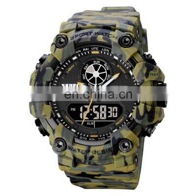 Latest Skmei 1818 Dual Display Analog Digital Waterproof Sport Watch Men Wrist Watch