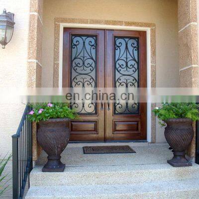 wood and iron front doors double external entry door