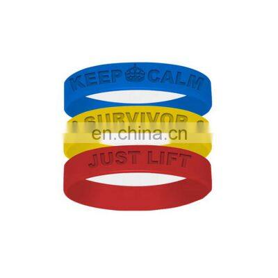 Colourful Round Silicone Power Bracelet With Custom Logo