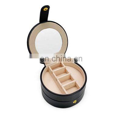 Travel Jewelry Box Organizer,PU Leather Small Jewelry Storage Case, Earring, Ring, Necklaces -Best Gifts for Girls Women photo-5