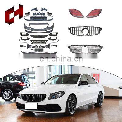 CH High Quality Wide Enlargement Exhaust Grille Installation Body Kit For Mercedes-Benz C Class W205 2015+ To C63 2019