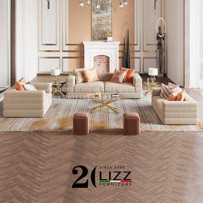 Arabian Modern Living Room Furniture Lounge Suite Dubai Fabric Floor Sofa