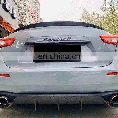 Runde Carbobn Fiber Material New Style Bodykit With Front Rear Lip Side Skirt Spoiler For Maserati Ghibli Body Kit photo-3