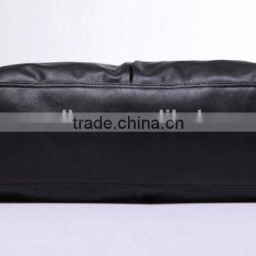 High Quality Sheep Leather Black Rolling Travel Duffel Bag Organizer for Men photo-5