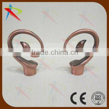 Good quality china made 22mm curtain pole finials copper color